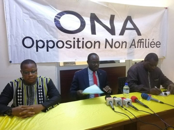 Point de presse de l&#039;Opposition Non Affiliés (ONA)